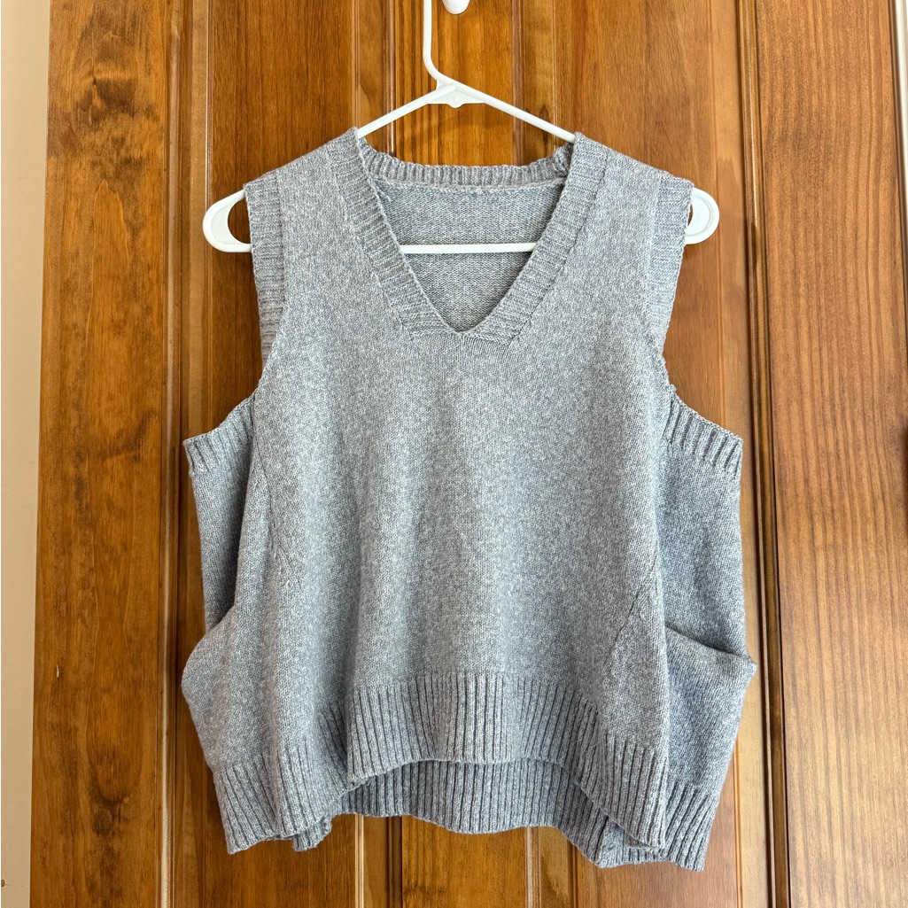 Gray Women's Sweater Vest